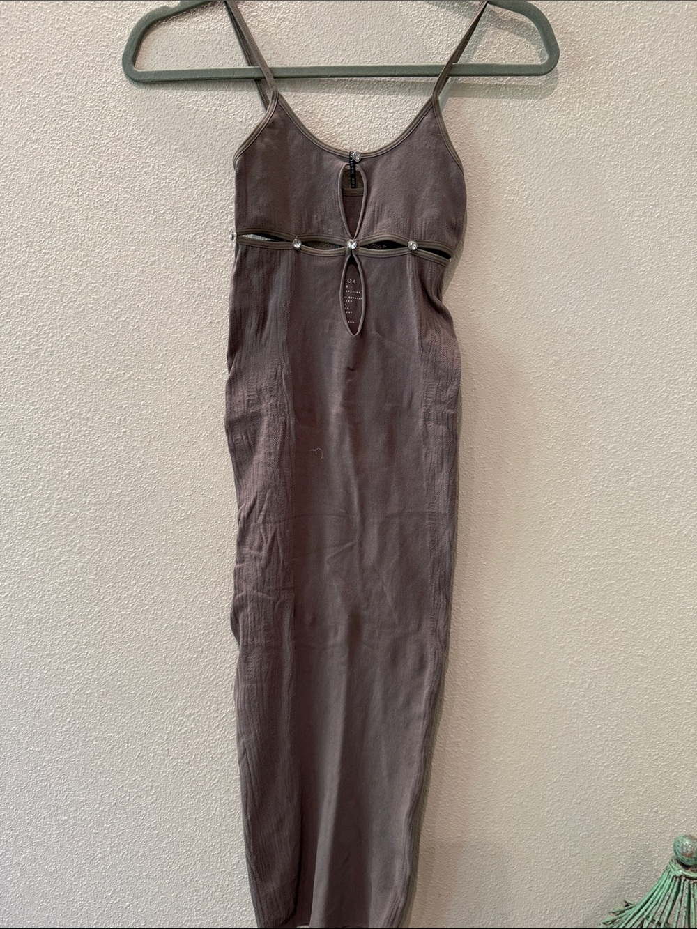 White Fox Boutique Brown Cutout Maxi Dress with NWT.